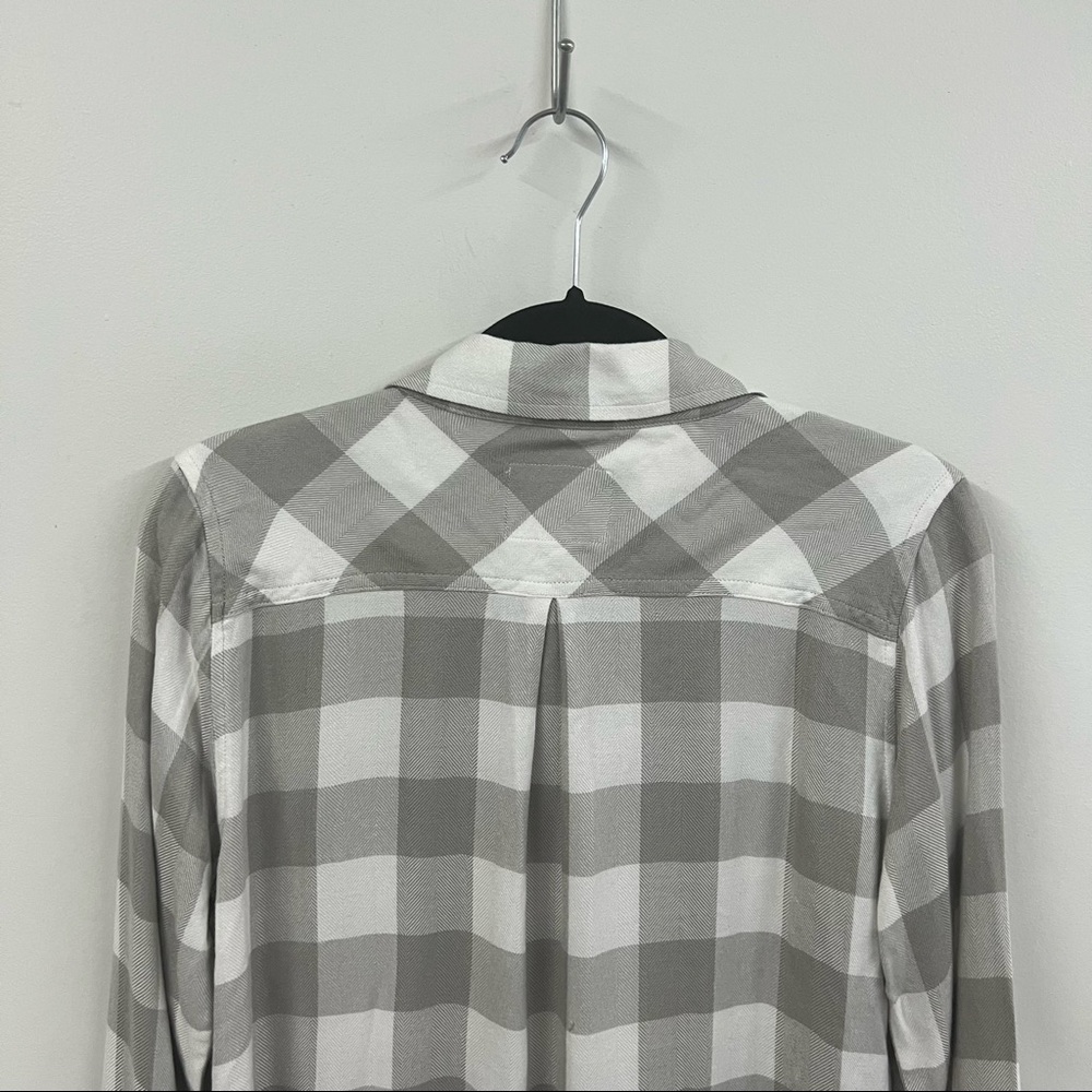 Rails Hunter Sage/White Check Button Front Shirt - image 7